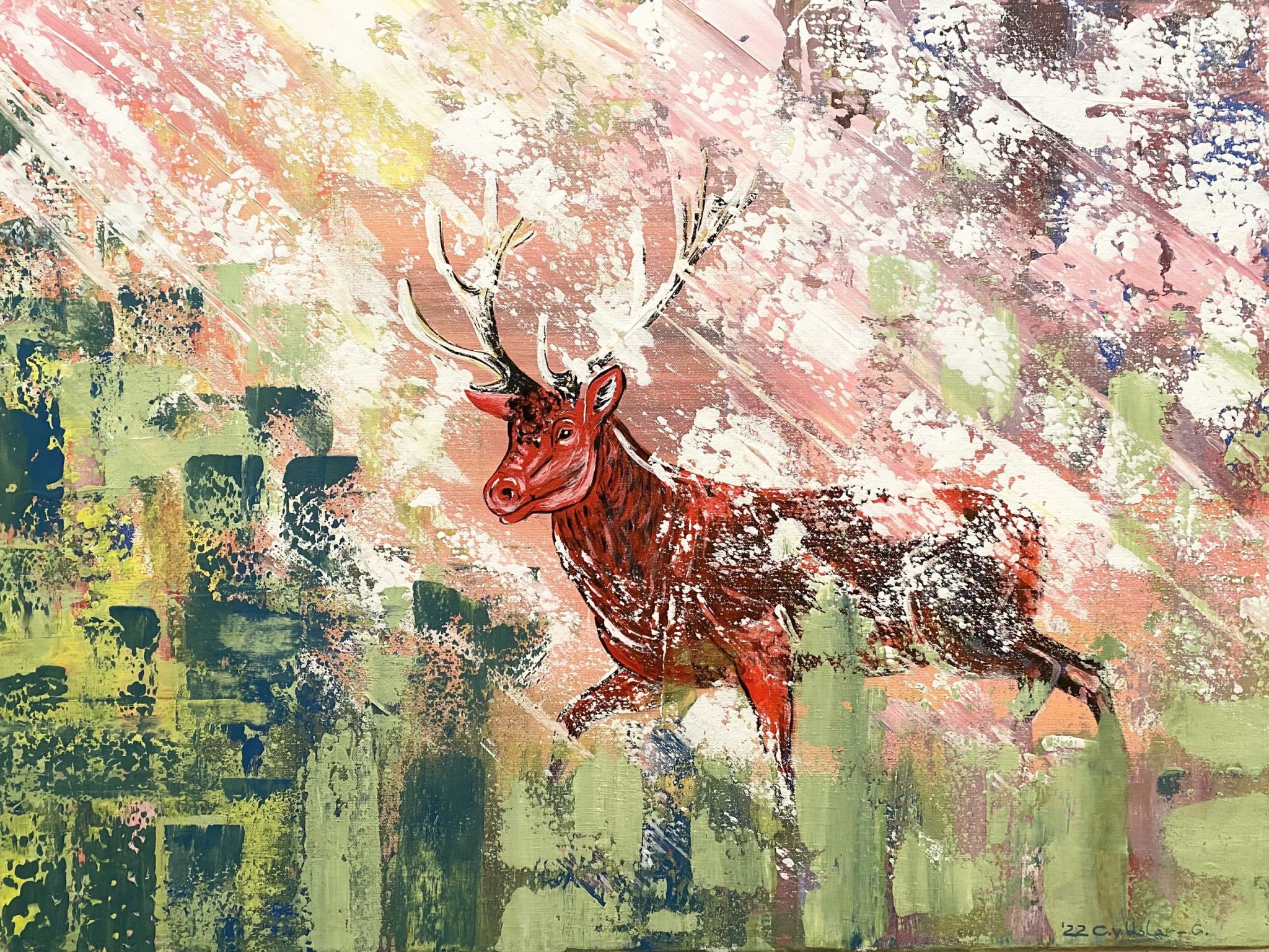 Roter Hirsch Constanze Freifrau von UslarGleichen