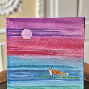 Fuchs im Mondlicht