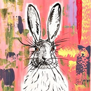 Hase vor Bunt